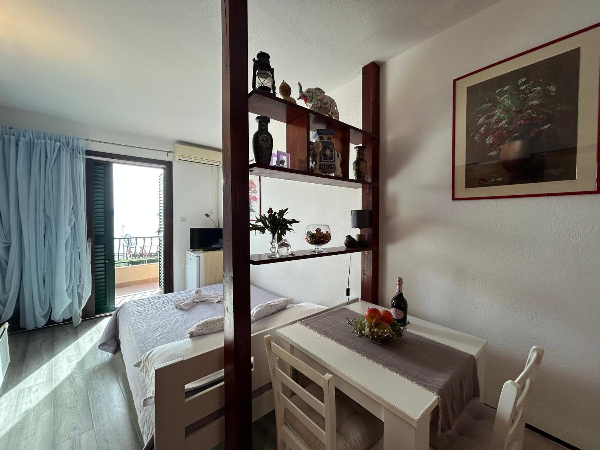 Seafront Studio Apartment+Balcony Podgora Bagian luar foto