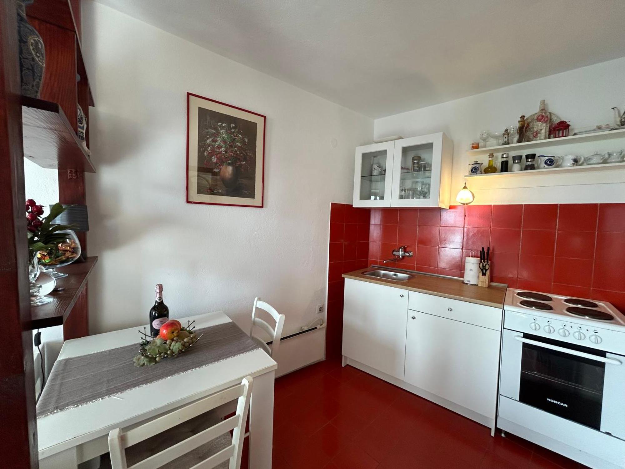 Seafront Studio Apartment+Balcony Podgora Bagian luar foto